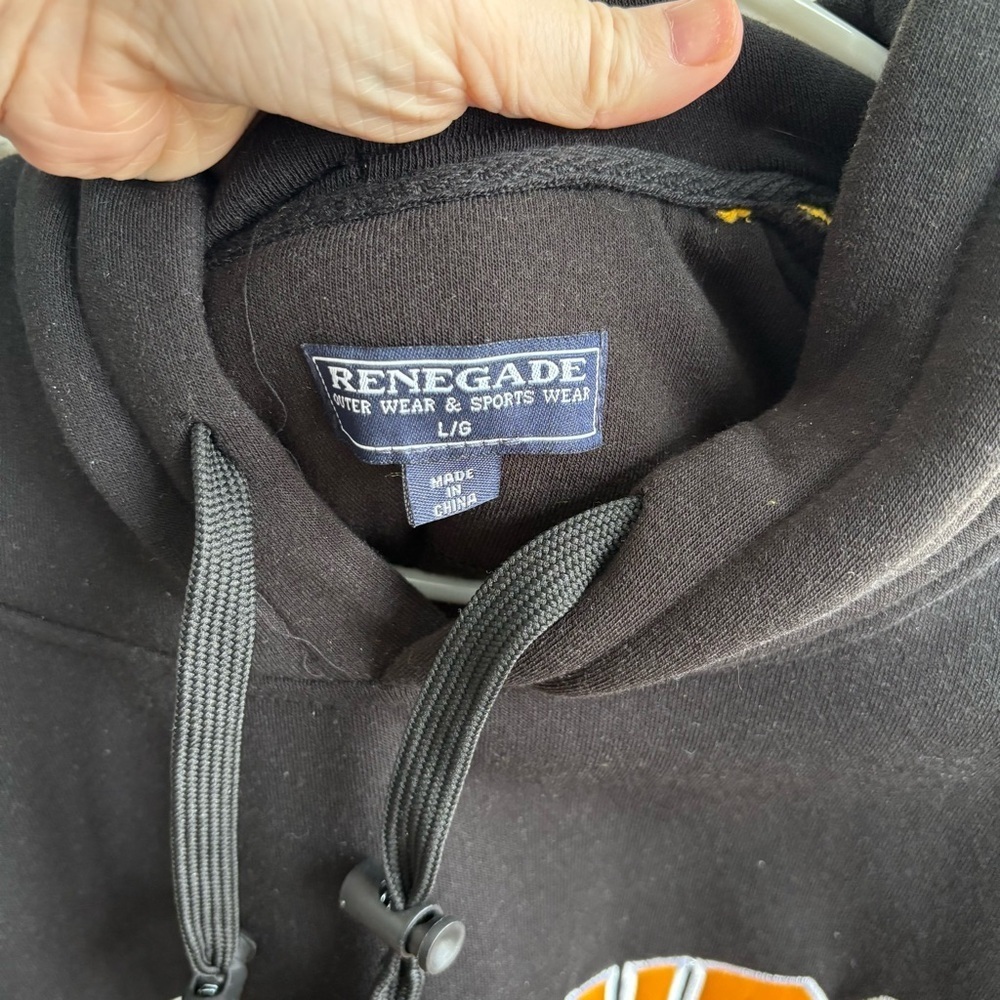 Renegade Black and Gold Pittsburgh Hoodie - Picture 6 of 6